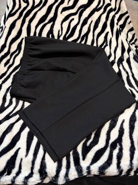 Alfred Dunner Black Elastic Waist Pull-On Pants